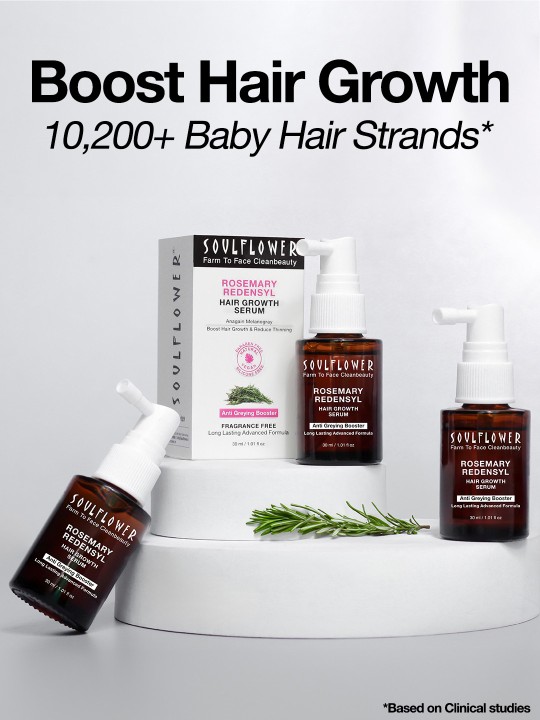 Soulflower Hair Growth Serum, Rosemary Oil