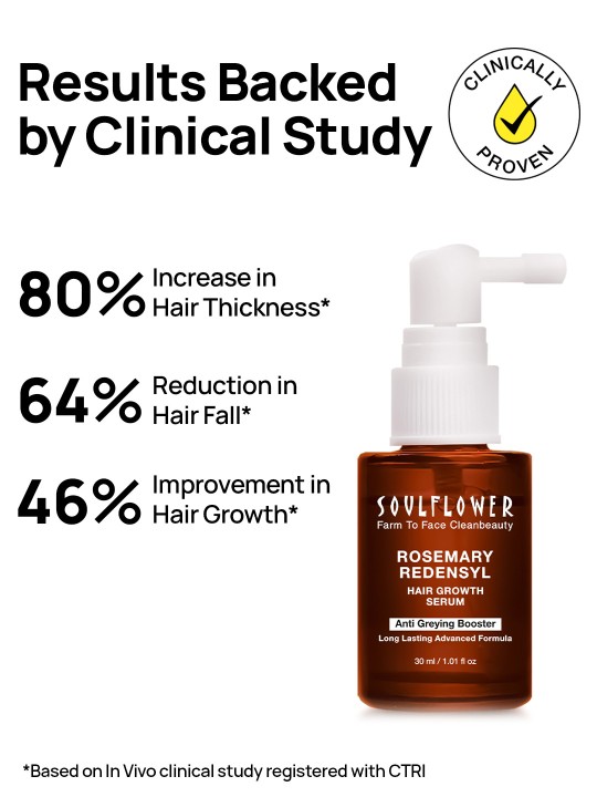 Soulflower Hair Growth Serum, Rosemary Oil