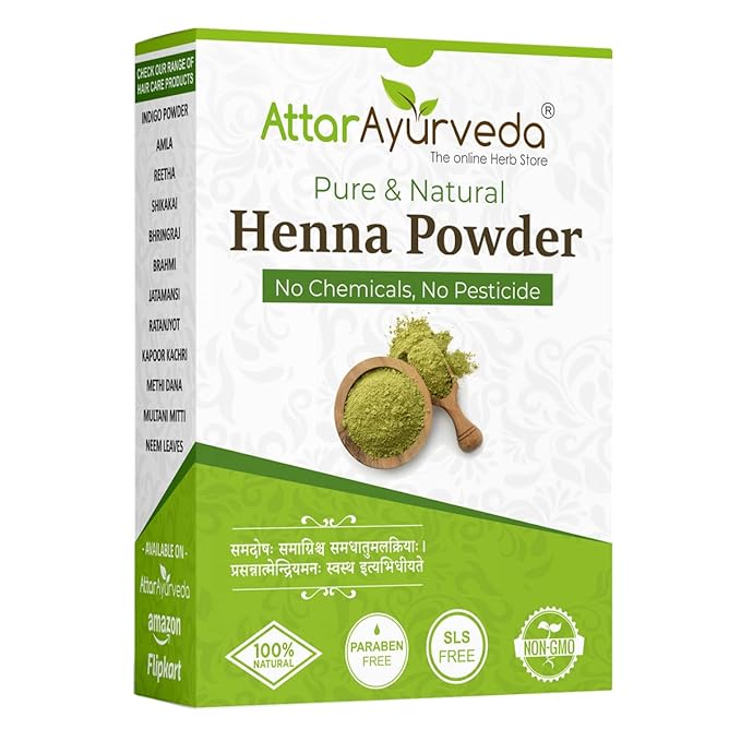 Attar Ayurveda Natural Henna powder for hair Colour