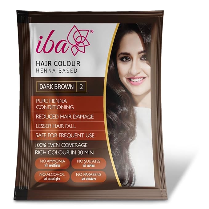 Iba Hair Colou, Dark Brown, Pack of 2