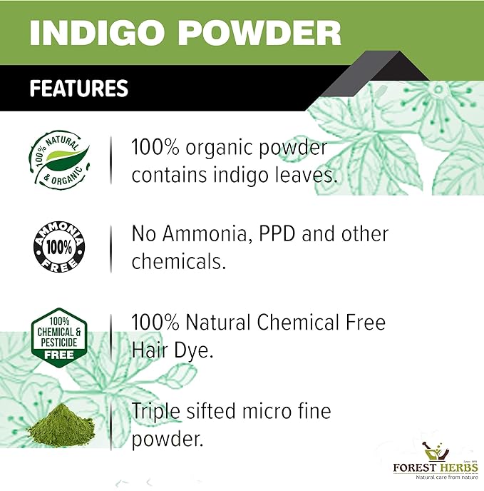 The Forest Herbs Natural Care From Nature Indigo Leaves Powder
