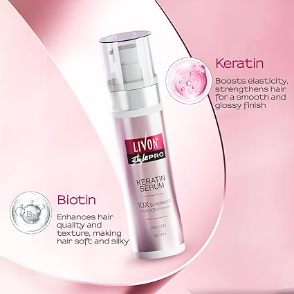 Livon Style Pro Keratin Hair Serum for Women