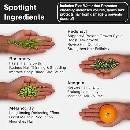 Soulflower Rosemary Redensyl Hair Growth Serum & Anti Greying Booster Concentrate