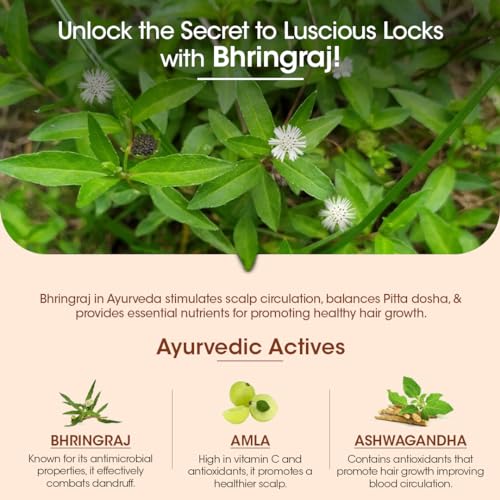 TAC - The Ayurveda Co. Bhringabali Hair Conditioner for Dry & Frizzy Hair with Amla & Bhringraj For Intense Hair Treatment