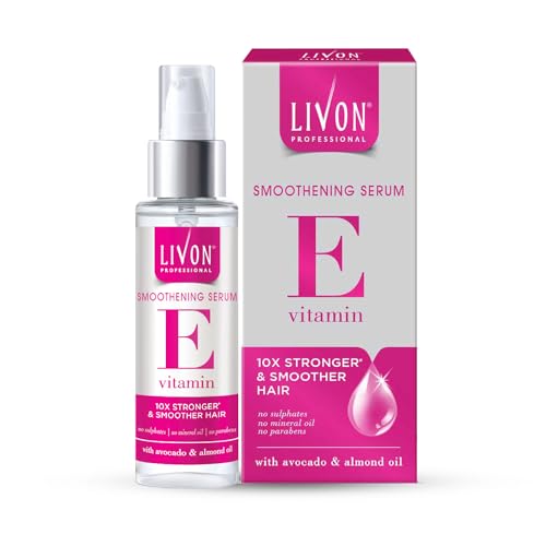 Livon Professional Smoothening Serum for Women & Men With Vitamin E, Avocado & Almond Oil All Hair Types