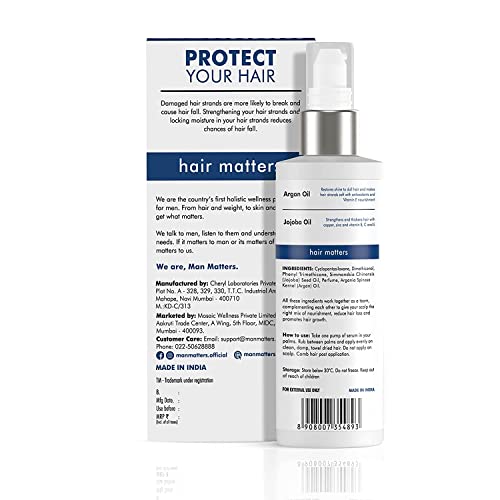 Man Matters Hair Serum for Men With Jojoba and Argan oil