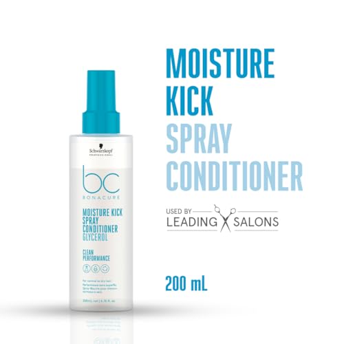 Schwarzkopf Professional Bonacure Moisture Kick Spray Conditioner With Glycerol For Dry & Curly Hair