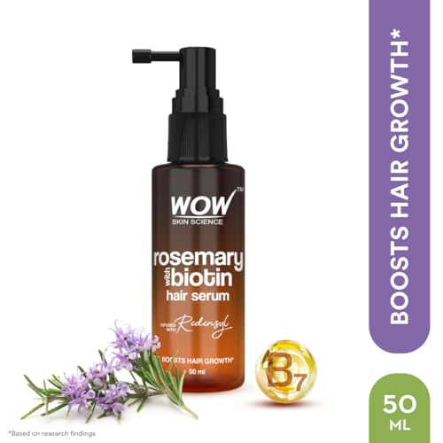 Wow Skin Science Rosemary & Biotin Hair Serum Strengthens Weak Hair Revitalizes Hair