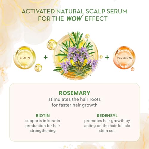 Wow Skin Science Rosemary & Biotin Hair Serum Strengthens Weak Hair Revitalizes Hair