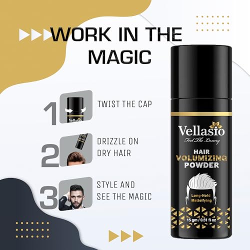 Vellasio Hair Volumizing Powder Wax for Men Hair Wax Powder With Hair Styling Powder
