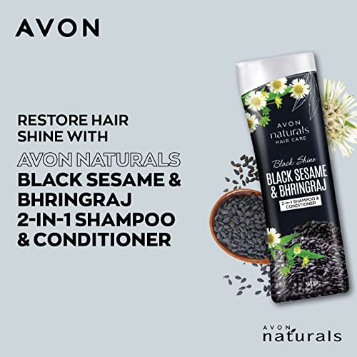 Avon Natural Black Shine Bhringraj 2 in 1 Shampoo & Conditioner