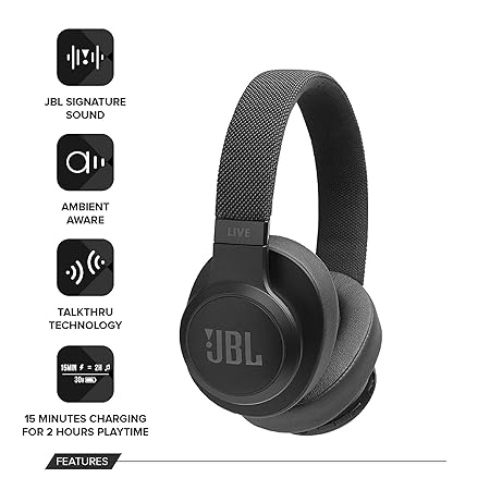 JBL Live 500BT Wireless Over Ear Headphone
