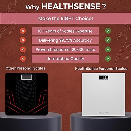 HealthSense Weight Machine for Body Weight