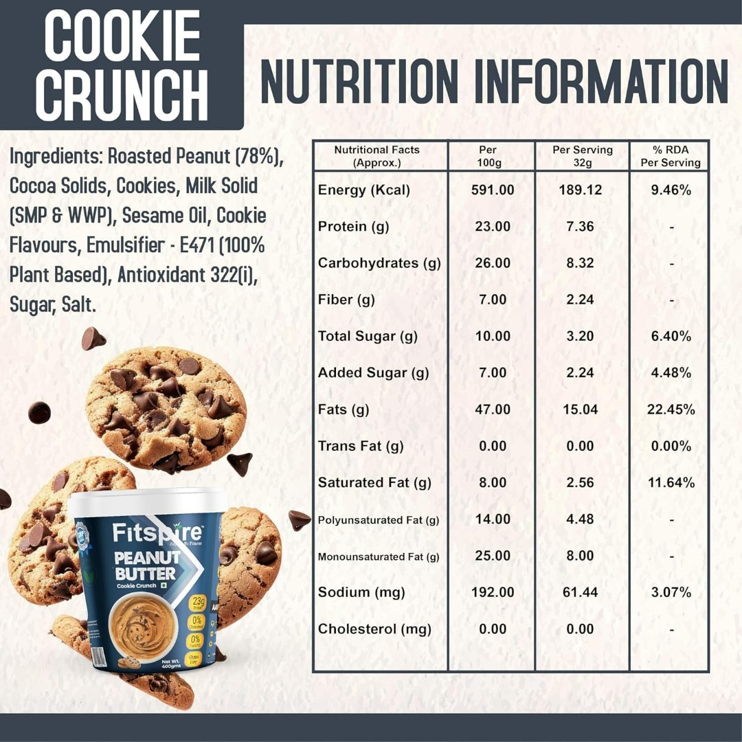 Fitspire Cookie Crunchy Peanut Butter