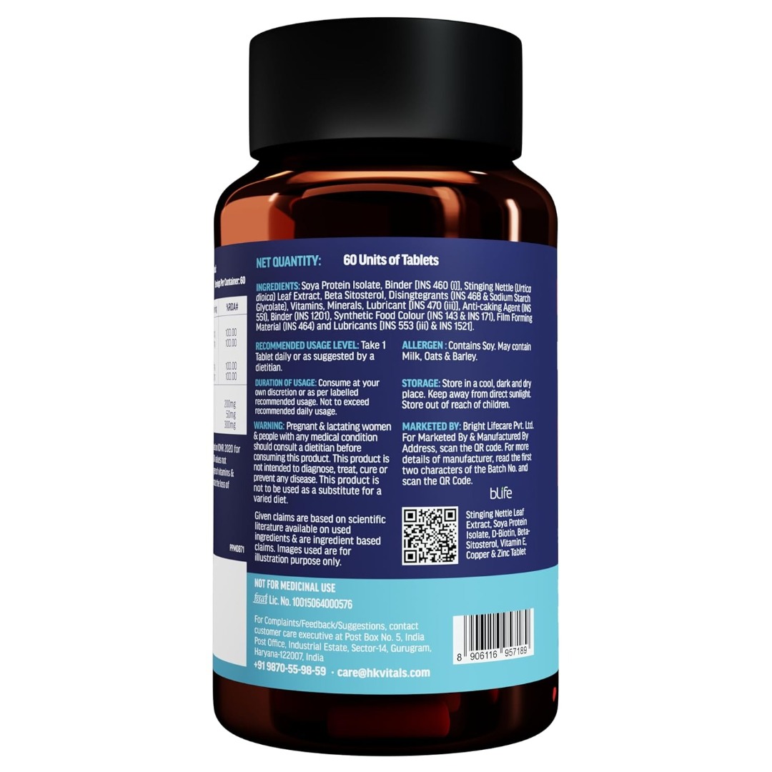 HealthKart HK Vitals DHT Blocker with Biotin, Stinging Nettle and Soya Protein
