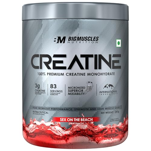 Bigmuscles Nutrition Creatine Monohydrate - 83 Servi Bigmuscles Nutrition Creatine Monohydrate - 83 Servi