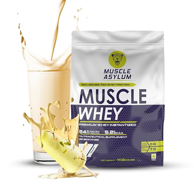 Muscle Asylum Premium Whey Protein Blend, Kulfi