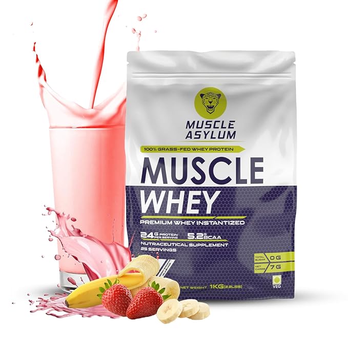 Muscle Asylum Premium Whey Protein, Banana Milkshake