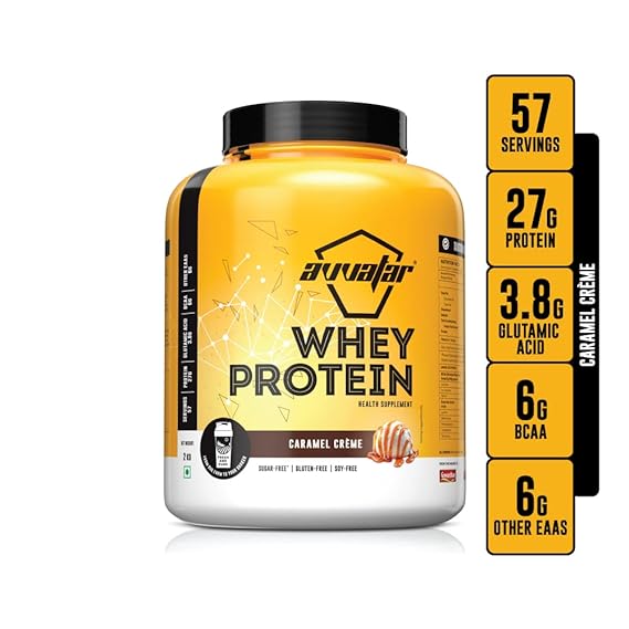 Avvatar Whey Protein Caramel Cream, 27g Protein