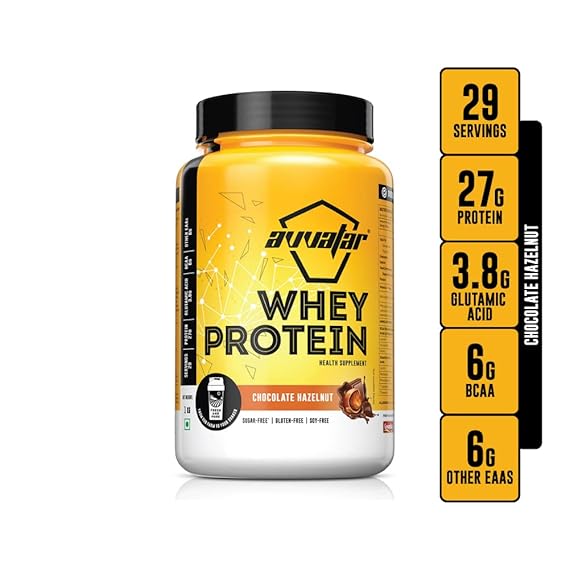 Avvatar Whey Protein Chocolate Hazelnut, 27g Protein