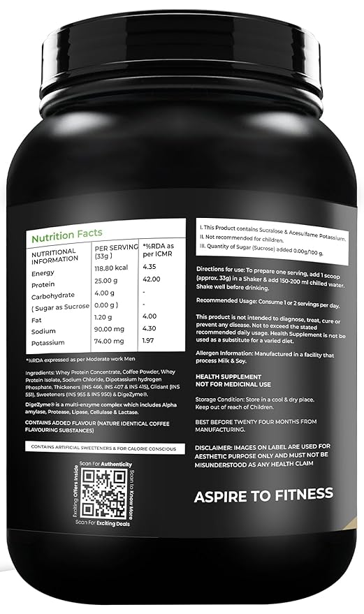 Fitspire Super King Gold Whey Isolate, 25Gm Of Protein, Free Blender, Royal Coffee