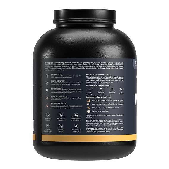 Nutrabay Gold 100% Concentrate, Whey Protein, Rich Chocolate Cream