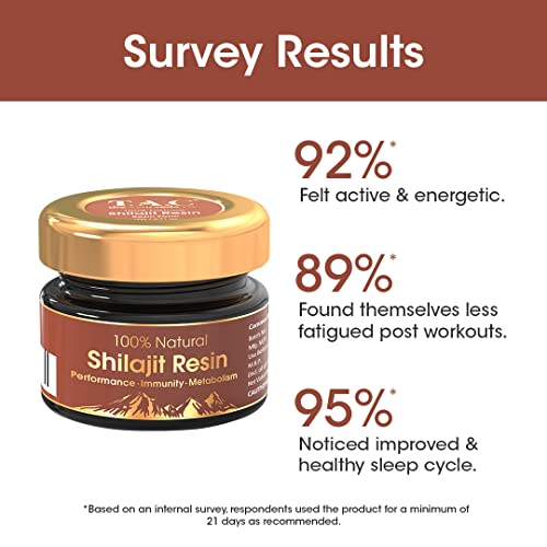 TAC - The Ayurveda Co. Natural Himalayan Shilajit Resin For Improving Immunity, Metabolism, and Stamina