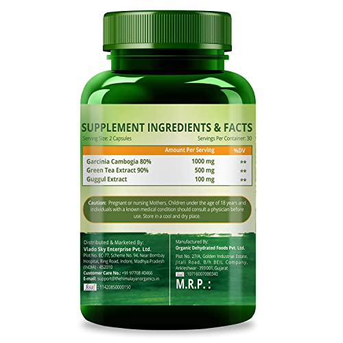 Himalayan Organics Garcinia Cambogia Tea Extract 1000Mg Supplement Veg