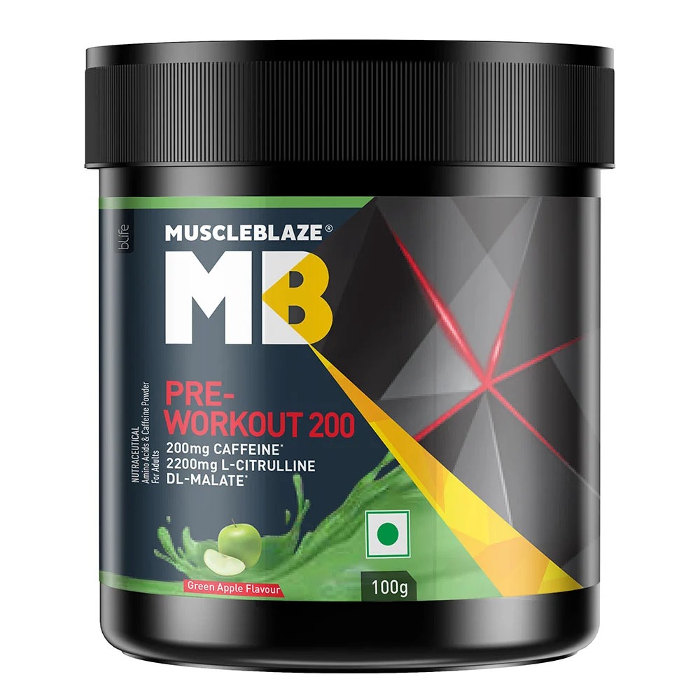 Muscle Blaze Pre Workout 200 (Green Apple)