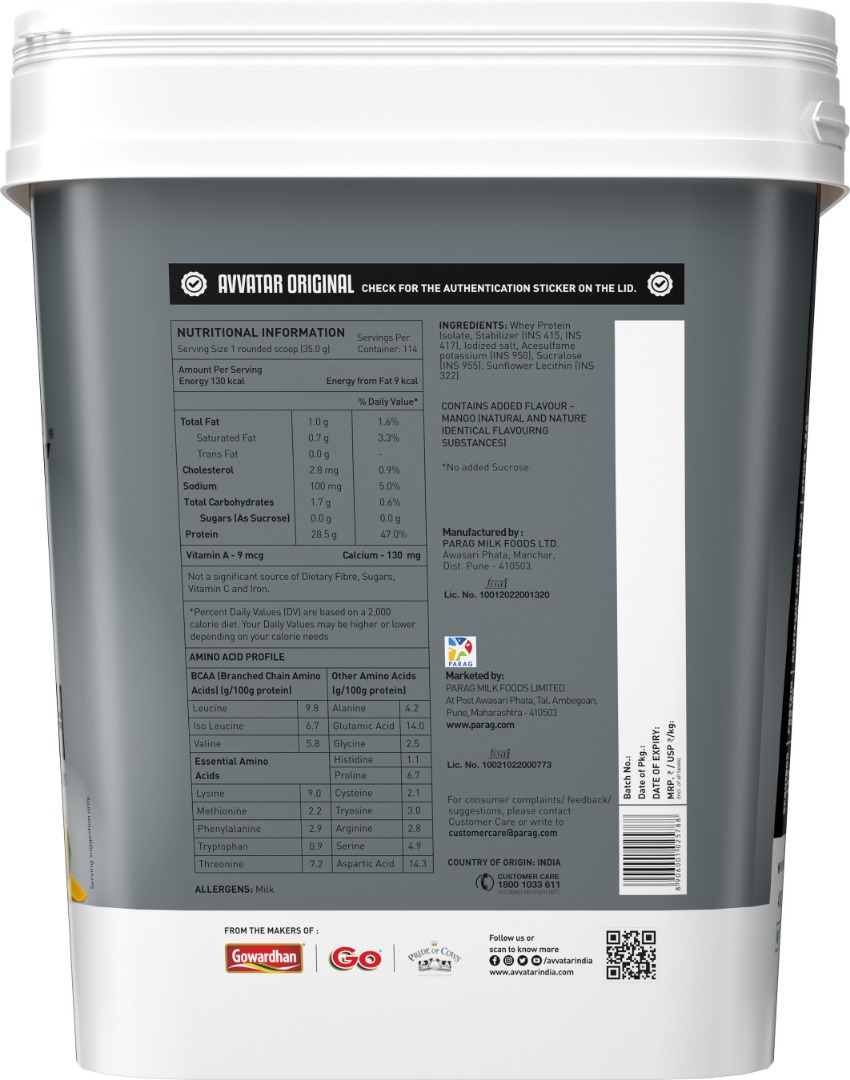 Avvatar Isorich Protein Mango Rush