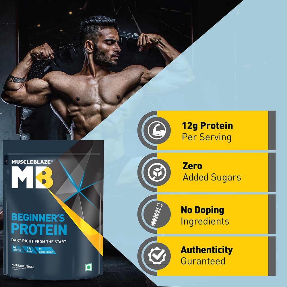 Muscleblaze Beginners Whey Protein Supplement (Mango)