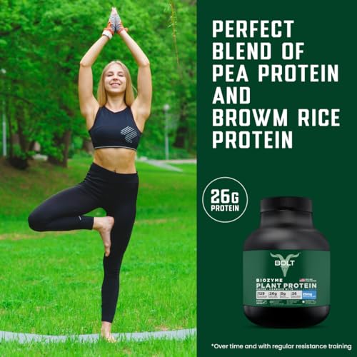 Bolt Biozyme Plant Protein Madagascar Vanilla 26 Servings 26g Protein