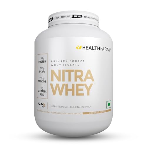 Healthfarm Nitra Whey Protein, 34g Protein Per Servi