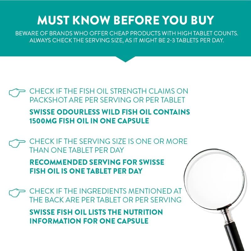 Swisse Ultiboost Odourless High Strength Wild Fish Oil