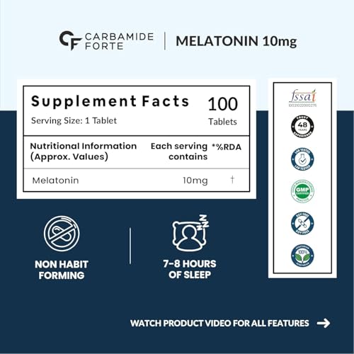 Carbamide Forte Melatonin 10Mg Gummies - Sleep Aid Supplement