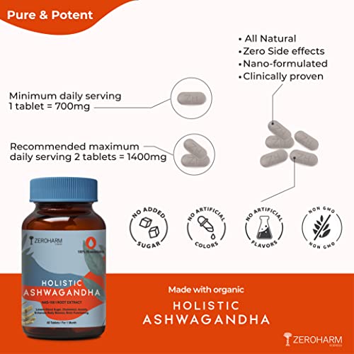Zeroharm Holistic Ashwagandha Tablets