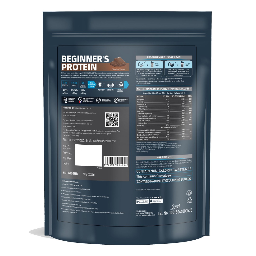 MuscleBlaze MB Beginner Protein, 33 Serving
