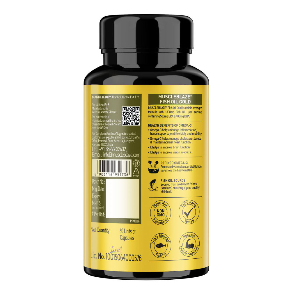 MuscleBlaze MB Fish Oil Gold Triple Strength