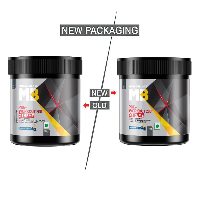 MuscleBlaze Pre Workout 200 Xtreme Berry Bolt
