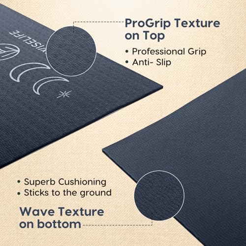 WiseLife Grande XL 6 MM TPE Yoga Mat for Men & Women