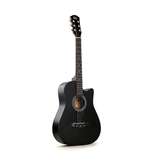 Intern Int-38C Right Hand Acoustic Guitar Kit, With Bag, Strings, Pick And Strap