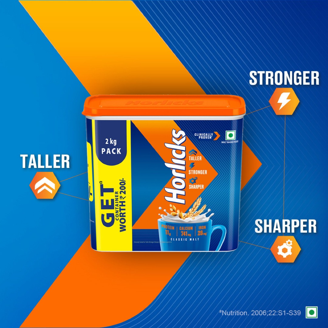 HORLICKS Nutrition Drink Plastic Container