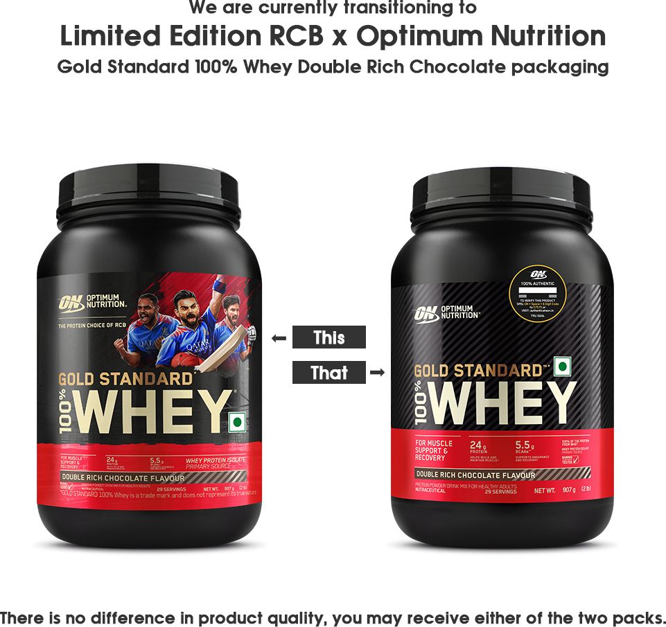 Optimum Nutrition (ON) Gold Standard 100% Protein Powder - Primary Source Isolate Whey Protein