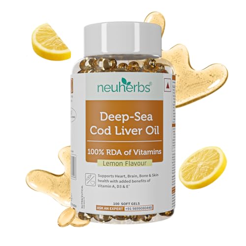 Neuherbs Deep Sea Omega 3 Cod Liver Oil 600mg With V Neuherbs Deep Sea Omega 3 Cod Liver Oil 600mg With V