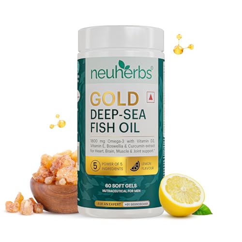 Neuherbs Gold Deep Sea Omega 3 Fish For Men & Women  Neuherbs Gold Deep Sea Omega 3 Fish For Men & Women