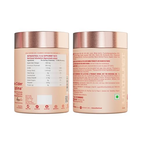 Nutriburst Apple Cider Optima Gummies For Weight Management