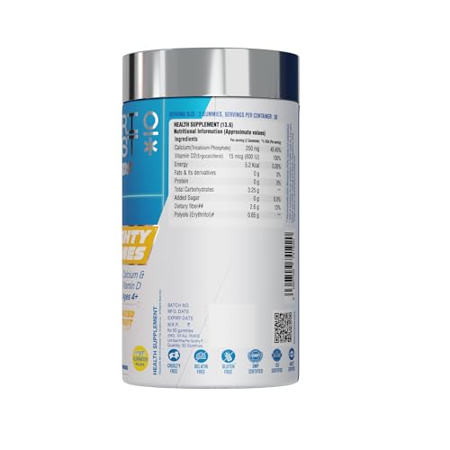 Nutriburst Minions Mighty Bones Kids Gummies - Calcium & Vit D - For Kids Aged 4+