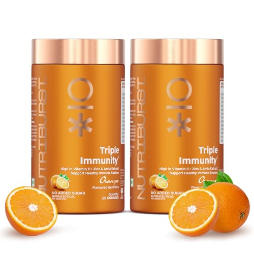 Nutriburst Triple Immunity Gummies With Vitamin C, Z
