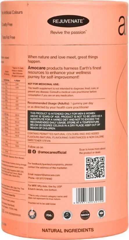 Amocare Biotin Hair Gummies