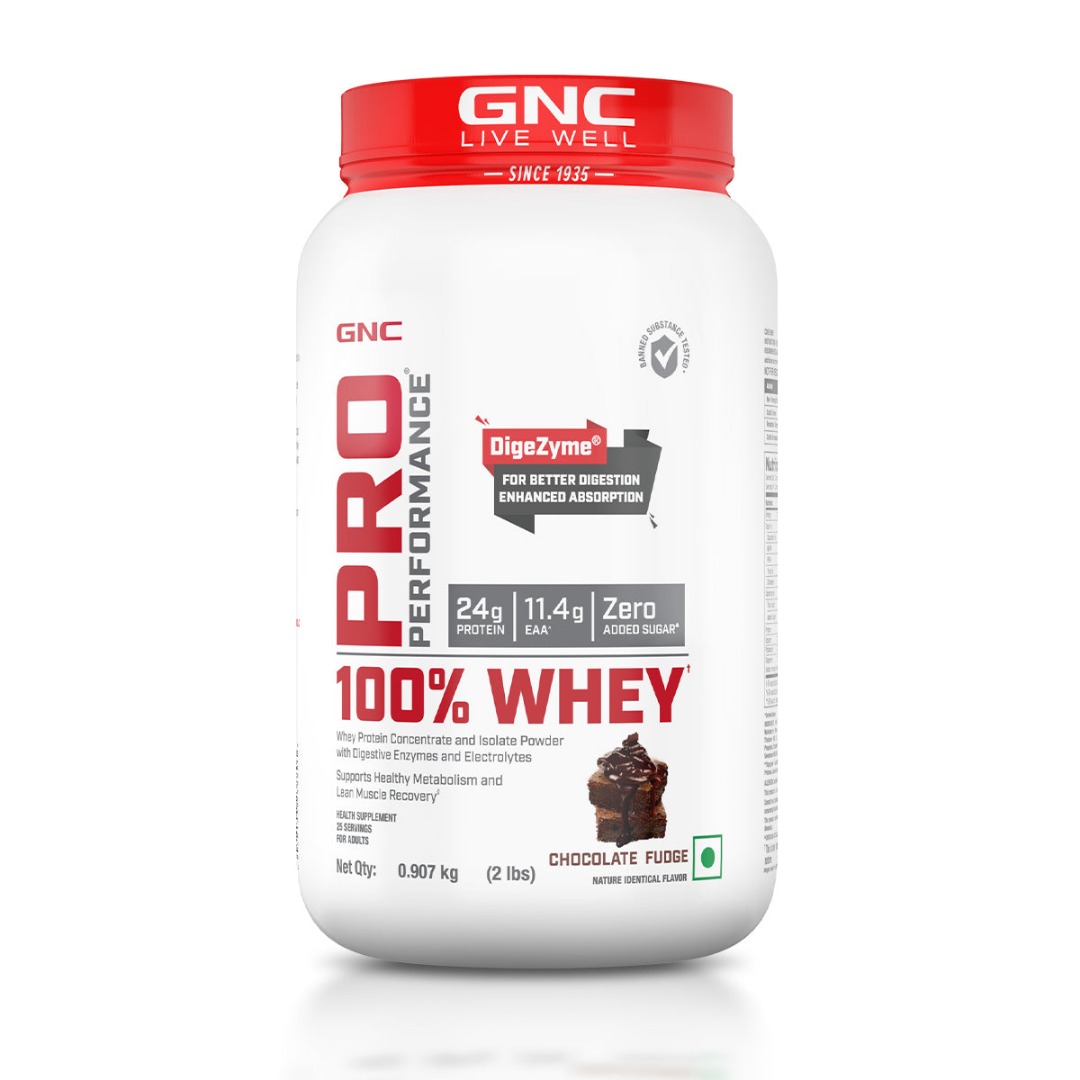 GNC Pro Performance 100% Whey Protein Powder Cream C